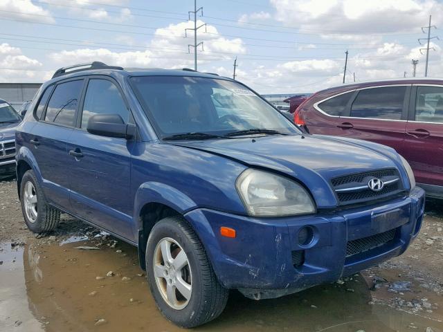 KM8JM12B05U081915 - 2005 HYUNDAI TUCSON GL BLUE photo 1