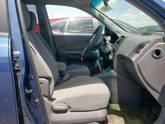 KM8JM12B05U081915 - 2005 HYUNDAI TUCSON GL BLUE photo 5