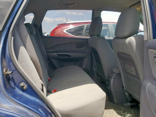 KM8JM12B05U081915 - 2005 HYUNDAI TUCSON GL BLUE photo 6