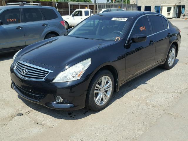 JN1CV6AR4DM770640 - 2013 INFINITI G37 BLACK photo 2