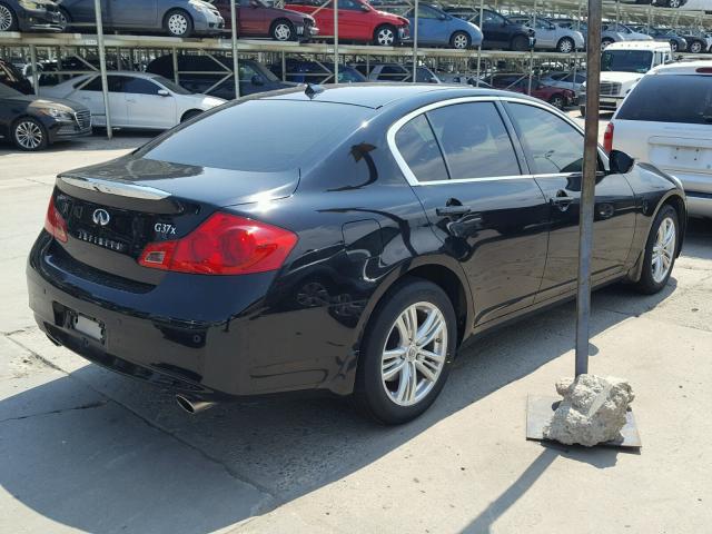 JN1CV6AR4DM770640 - 2013 INFINITI G37 BLACK photo 4