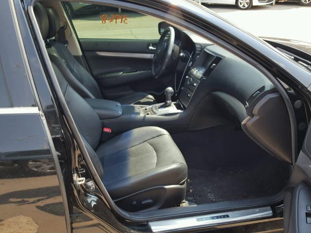 JN1CV6AR4DM770640 - 2013 INFINITI G37 BLACK photo 5