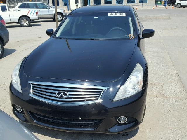 JN1CV6AR4DM770640 - 2013 INFINITI G37 BLACK photo 9