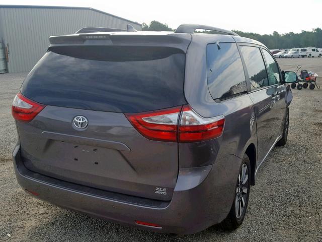 5TDDZ3DC5KS227505 - 2019 TOYOTA SIENNA LIM SILVER photo 4