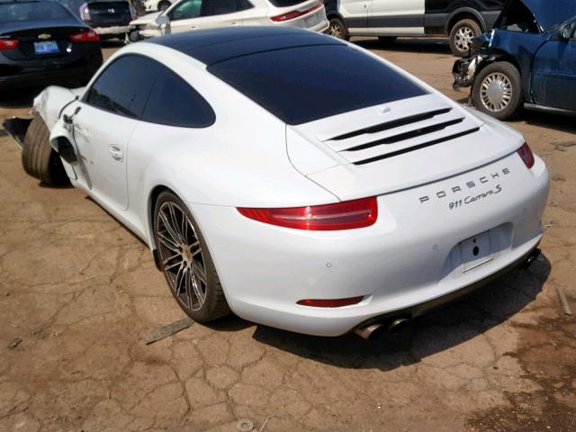 WP0AB2A93FS125305 - 2015 PORSCHE 911 CARRER WHITE photo 3