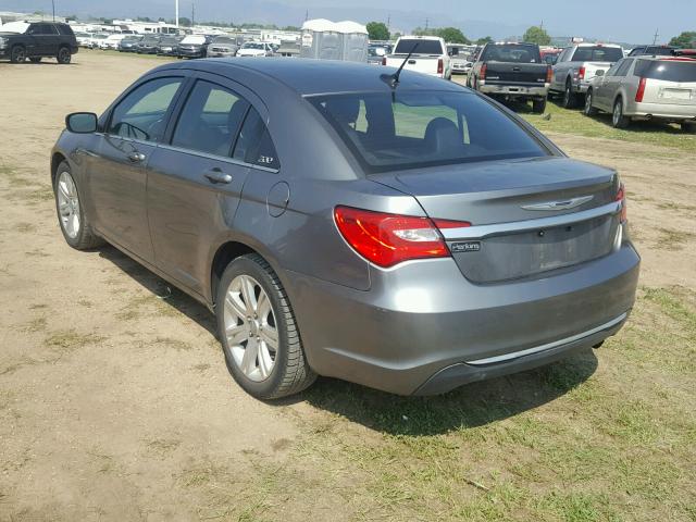 1C3CCBAB5DN761555 - 2013 CHRYSLER 200 LX GRAY photo 3