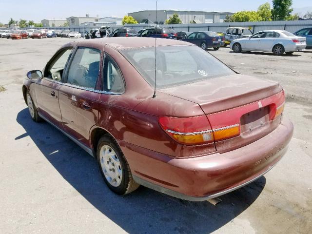 1G8JU52F2YY661334 - 2000 SATURN LS1 BURGUNDY photo 3