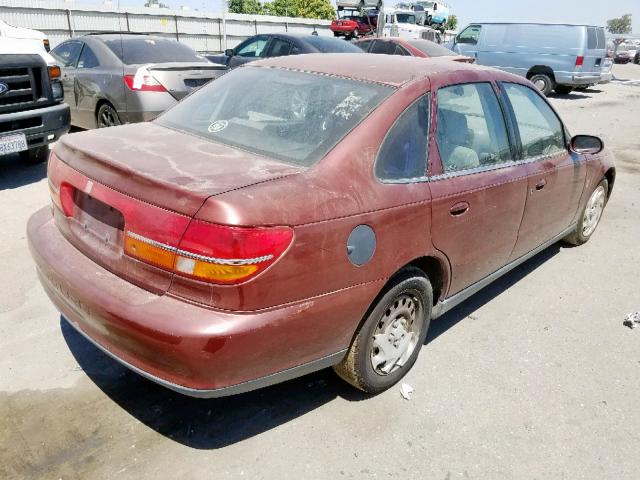 1G8JU52F2YY661334 - 2000 SATURN LS1 BURGUNDY photo 4