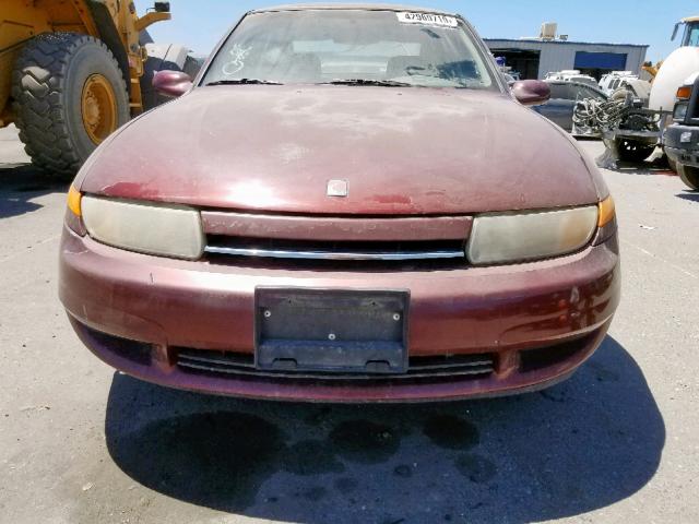 1G8JU52F2YY661334 - 2000 SATURN LS1 BURGUNDY photo 9