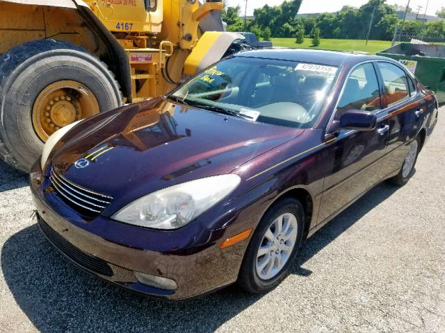 JTHBF30G530132518 - 2003 LEXUS ES 300 MAROON photo 2