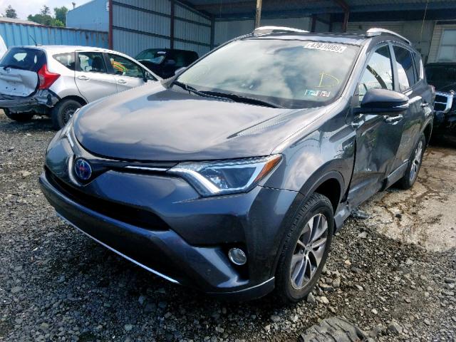 JTMRJREV9GD004614 - 2016 TOYOTA RAV4 HV XL GRAY photo 2