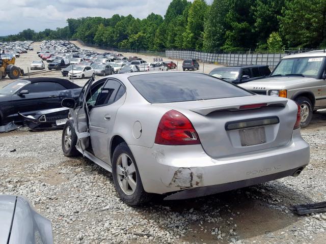 2G2WP582X61187192 - 2006 PONTIAC GRAND PRIX SILVER photo 3