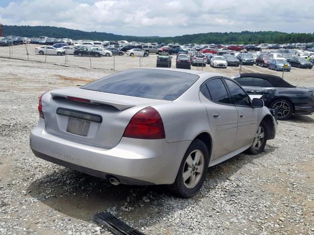 2G2WP582X61187192 - 2006 PONTIAC GRAND PRIX SILVER photo 4