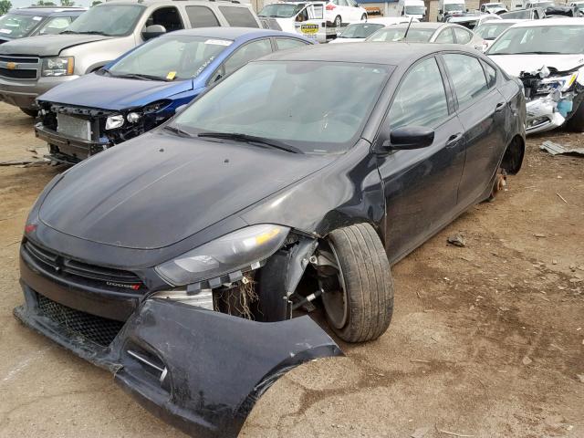 1C3CDFBA6DD332568 - 2013 DODGE DART SXT BLACK photo 2