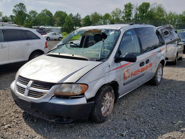 1D4GP25R47B244247 - 2007 DODGE CARAVAN SE SILVER photo 2