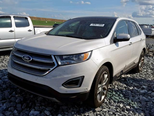 2FMPK3K80GBC40103 - 2016 FORD EDGE TITAN WHITE photo 2