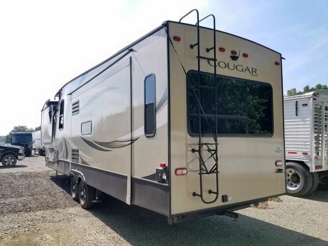 4YDF3612XK2510767 - 2019 COUG 5TH WHEEL TAN photo 3