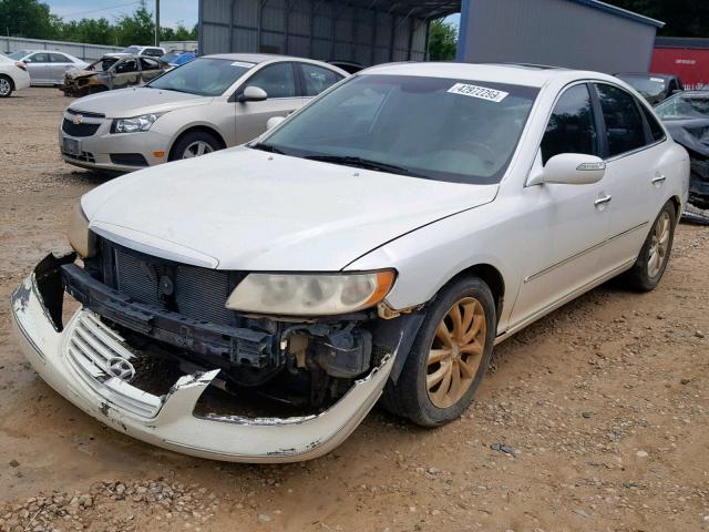 KMHFC46F37A223654 - 2007 HYUNDAI AZERA SE WHITE photo 2