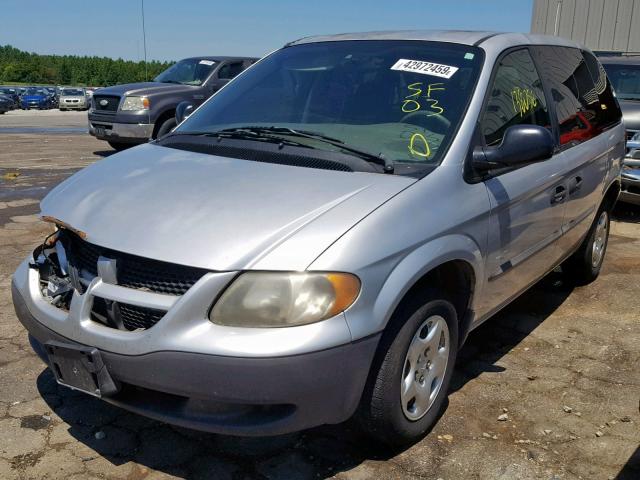 1D4GP25333B240664 - 2003 DODGE CARAVAN SE SILVER photo 2