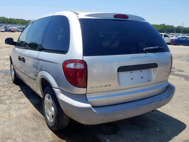 1D4GP25333B240664 - 2003 DODGE CARAVAN SE SILVER photo 3