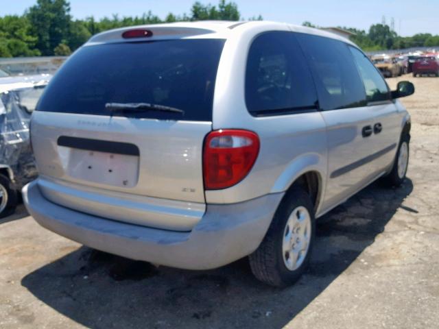 1D4GP25333B240664 - 2003 DODGE CARAVAN SE SILVER photo 4