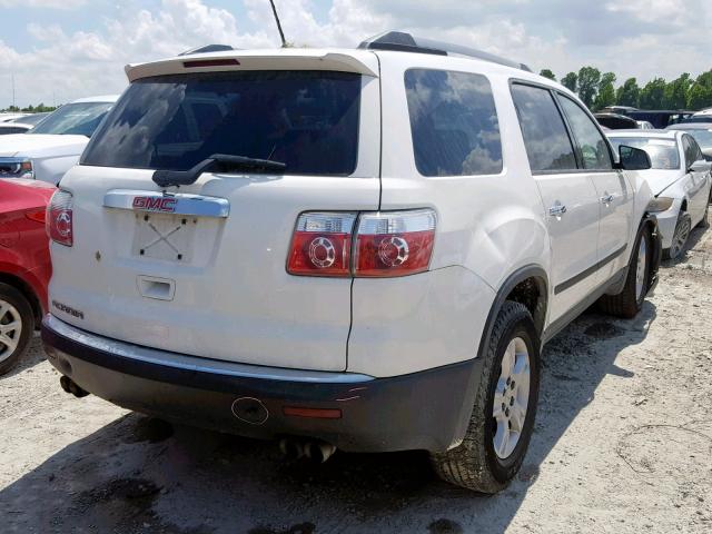 1GKLRKEDXAJ157660 - 2010 GMC ACADIA SL WHITE photo 4