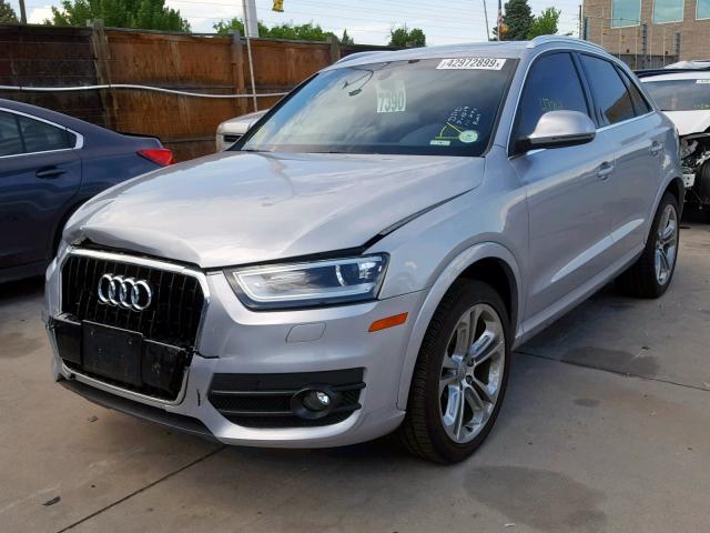 WA1GFCFS7FR013558 - 2015 AUDI Q3 PRESTIG SILVER photo 2