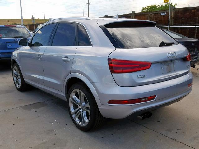 WA1GFCFS7FR013558 - 2015 AUDI Q3 PRESTIG SILVER photo 3