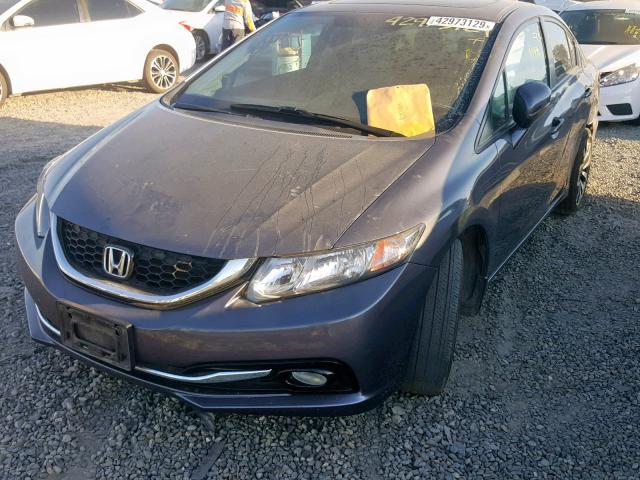 2HGFB2F97FH510728 - 2015 HONDA CIVIC EXL Grafit foto 2