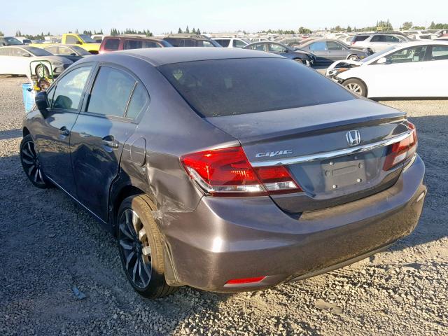 2HGFB2F97FH510728 - 2015 HONDA CIVIC EXL Grafit foto 3