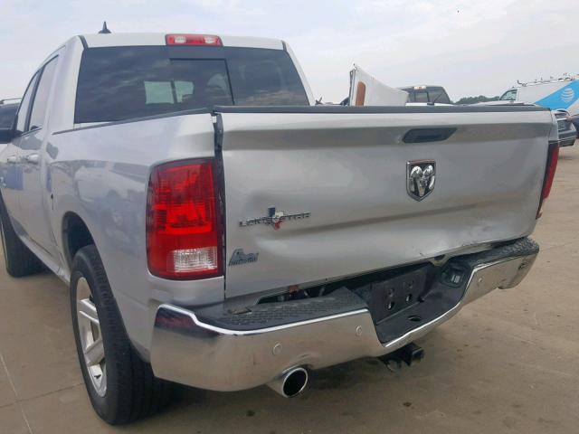 1C6RR6LT6HS791163 - 2017 RAM 1500 SLT SILVER photo 9