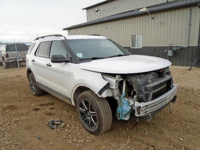 1FM5K8B89FGC30827 - 2015 FORD EXPLORER WHITE photo 1