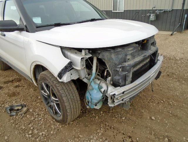 1FM5K8B89FGC30827 - 2015 FORD EXPLORER WHITE photo 9