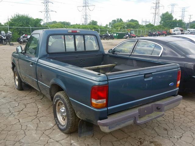 1FTCR10A5TUB47316 - 1996 FORD RANGER GREEN photo 3