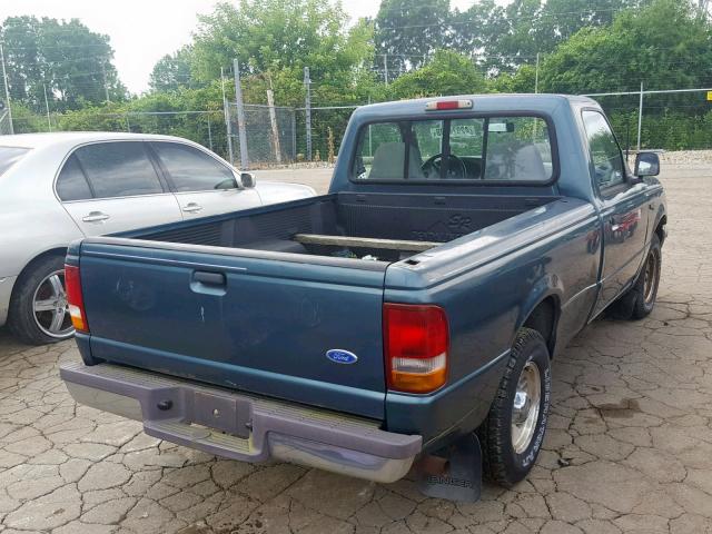 1FTCR10A5TUB47316 - 1996 FORD RANGER GREEN photo 4