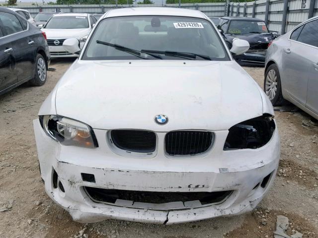 WBAUP7C54CVP22444 - 2012 BMW 128 I WHITE photo 9