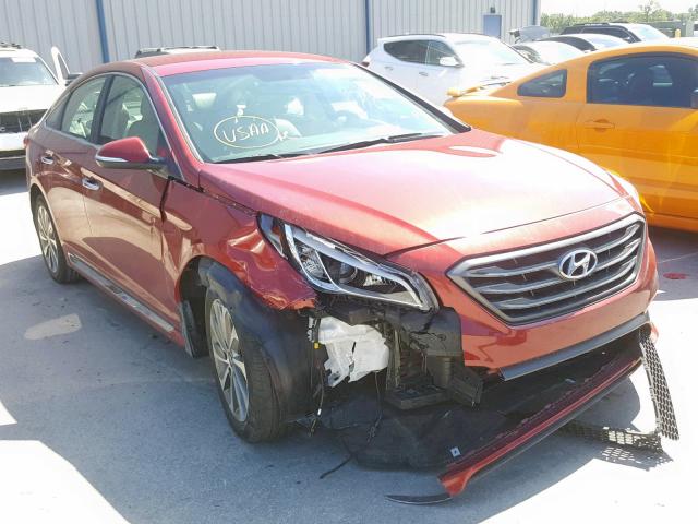 5NPE34AF4GH289033 - 2016 HYUNDAI SONATA SPO RED photo 1