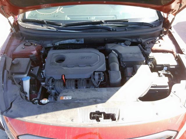 5NPE34AF4GH289033 - 2016 HYUNDAI SONATA SPO RED photo 7