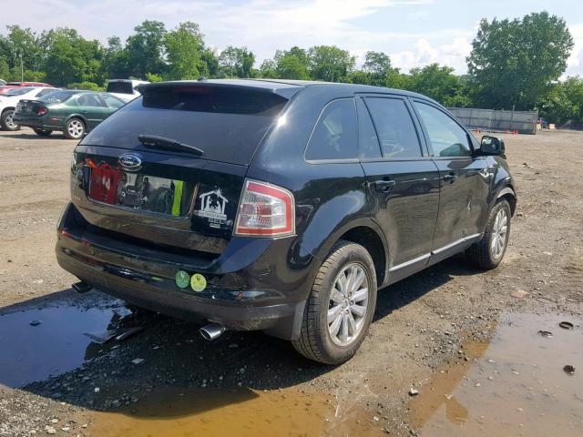 2FMDK48C57BB00679 - 2007 FORD EDGE SEL BLACK photo 4