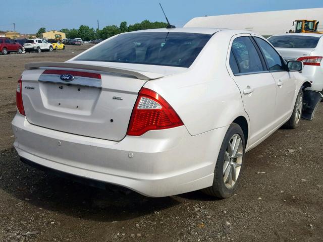 3FAHP0JAXCR433373 - 2012 FORD FUSION SEL WHITE photo 4