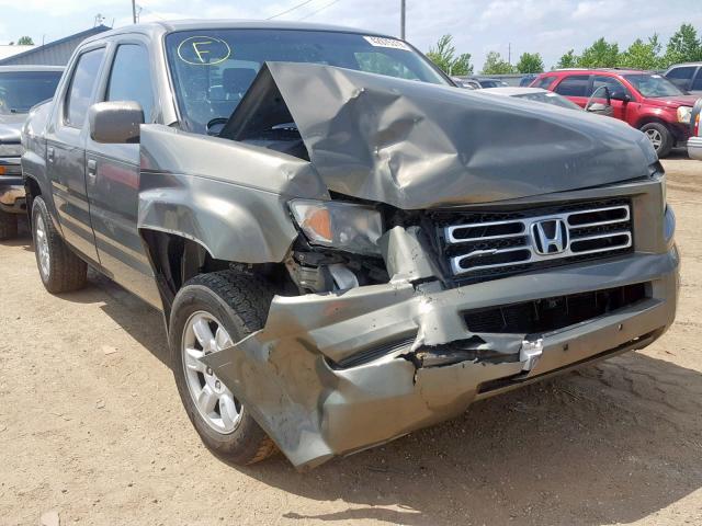 2HJYK16567H506665 - 2007 HONDA RIDGELINE GRAY photo 1