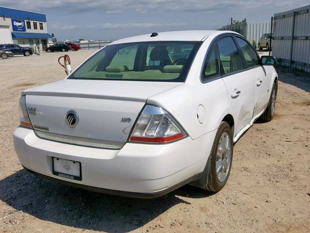 1MEHM43W28G616296 - 2008 MERCURY SABLE PREM WHITE photo 4