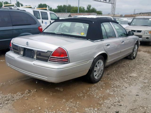 2MEFM74V18X643949 - 2008 MERCURY GRAND MARQ SILVER photo 4