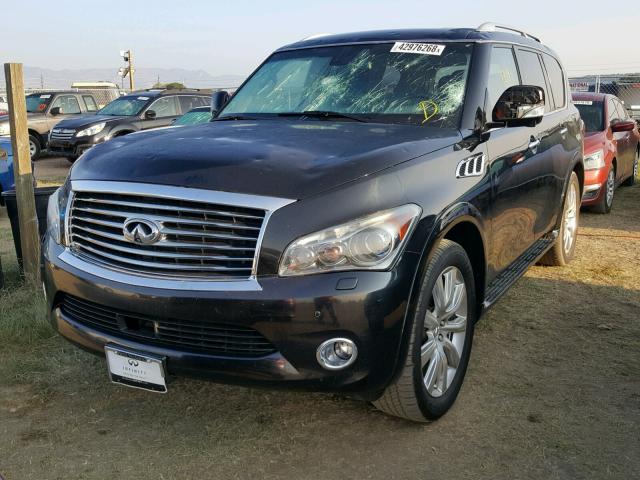 JN8AZ2NC1C9316326 - 2012 INFINITI QX56 BLACK photo 2