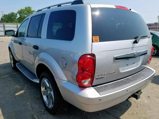 1D8HB58247F567272 - 2007 DODGE DURANGO LI SILVER photo 3