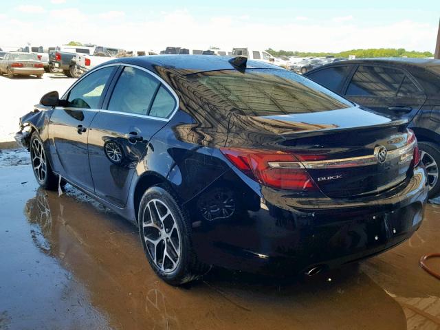 2G4GL5EX6H9119127 - 2017 BUICK REGAL SPOR BLACK photo 3