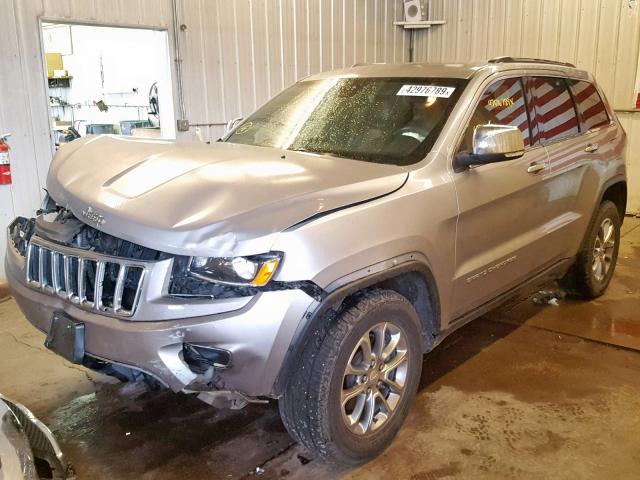 1C4RJFBG4EC366311 - 2014 JEEP GRAND CHER GRAY photo 2