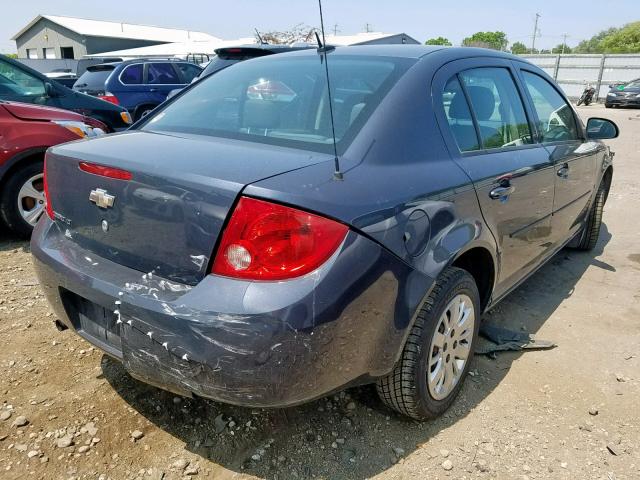 1G1AT58H197280897 - 2009 CHEVROLET COBALT LT CHARCOAL photo 4