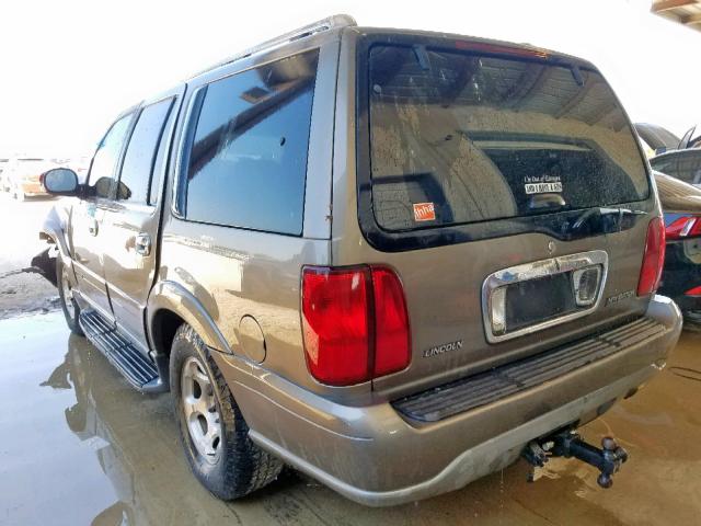 5LMFU28R12LJ06738 - 2002 LINCOLN NAVIGATOR თაფლისფერი ფოტო 3