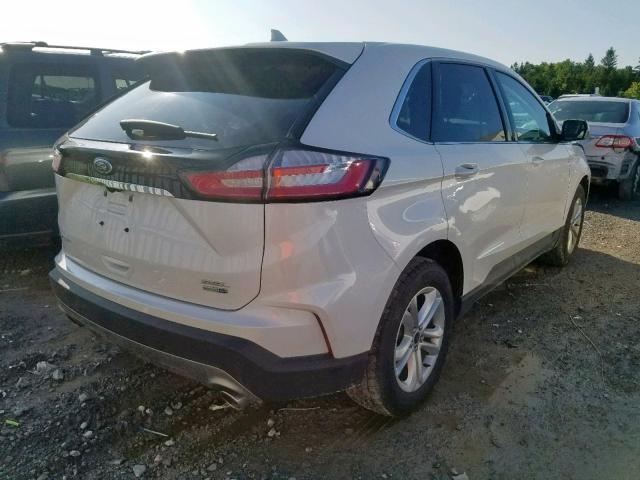 2FMPK4J91KBB71446 - 2019 FORD EDGE SEL WHITE photo 4